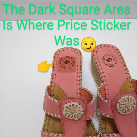 Nurture Tortola Leather Upper Wedge Sandals Sz 9M Plaited Fiber Sole Brazil Made - Picture 11 of 12